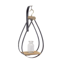 Load image into Gallery viewer, Hanging Bottle Vase in Teardrop Frame