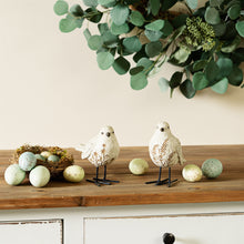 Load image into Gallery viewer, Black & White Bird Figurines