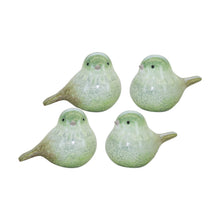 Load image into Gallery viewer, Green Terra Cotta Bird Figurines