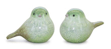 Load image into Gallery viewer, Green Terra Cotta Bird Figurines