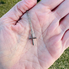 Load image into Gallery viewer, religious cross pendant necklace close-up