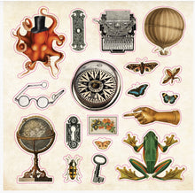 Load image into Gallery viewer, Collection of vintage-style stickers