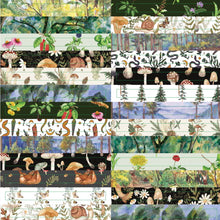 Load image into Gallery viewer, Collage of forest-themed pattern stickers with trees, animals, and plants.