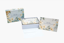Load image into Gallery viewer, White jasmine sympathy thank you cards with envelopes set