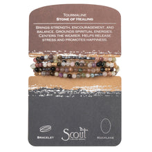 Load image into Gallery viewer, Tourmaline Convertible Bracelet Necklace – Healing Crystal Jewelry for Strength & Balance