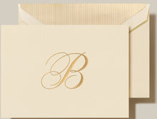 Load image into Gallery viewer, Elegant Gold Initial Note Cards