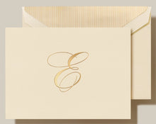 Load image into Gallery viewer, Elegant Gold Initial Note Cards