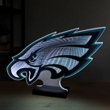 Load image into Gallery viewer, Officially licensed Philadelphia Eagles illuminated infinity logo decor