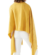 Load image into Gallery viewer, Linear rhinestones scarf in gold color, soft viscose fabric with sparkling detail