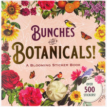 Load image into Gallery viewer, Cover of the 'Bunches of Botanicals' sticker book featuring a floral design with various colorful flowers and stickers.