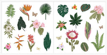Load image into Gallery viewer, Colorful leaves, protea, tropical flowers Stickers