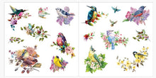 Load image into Gallery viewer, Birds, flower stickers