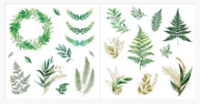 Load image into Gallery viewer, Ferns, fern wreath stickers
