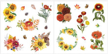 Load image into Gallery viewer, Fall Flowers, Sunflowers, mums, butterflies, leaves Stickers