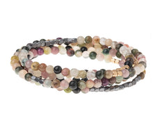 Load image into Gallery viewer, Stone Wrap Tourmaline Bracelet Necklace – Stone of Healing Jewelry