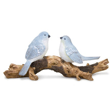 Load image into Gallery viewer, Natural Blue Birds on Branch Figurine
