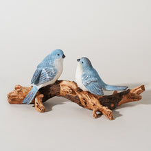 Load image into Gallery viewer, Natural Blue Birds on Branch Figurine
