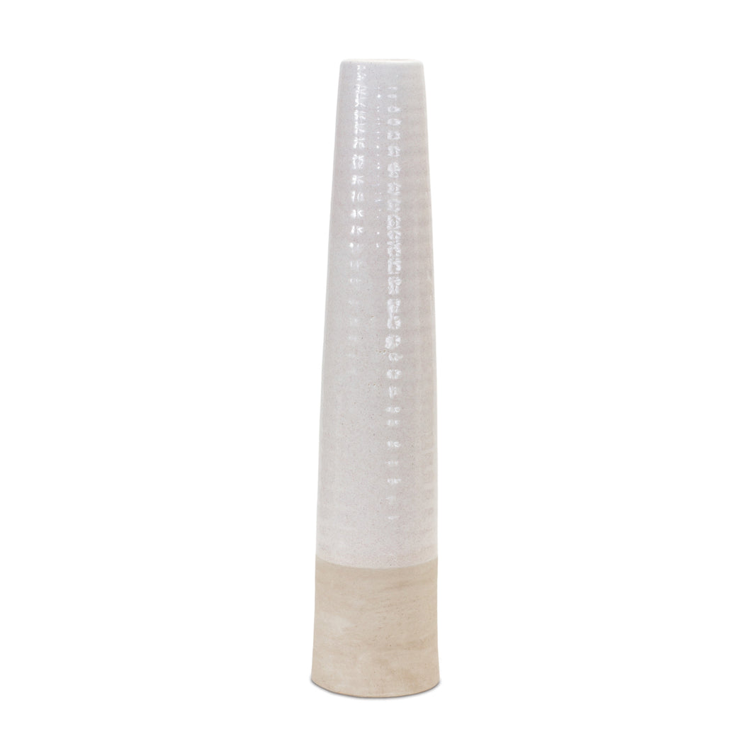 Rustic Stoneware Floor Vase