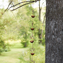Load image into Gallery viewer, Bird Rain Chain – 70&quot; Iron with Bronze Finish
