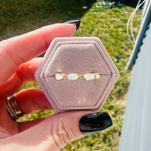 Load image into Gallery viewer, opal eternity band gift box pink packaging
