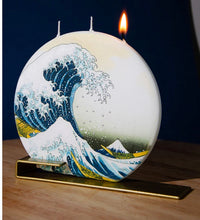 Load image into Gallery viewer,  3 wick candle inspired by Japanese artwork 
