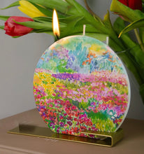 Load image into Gallery viewer, Colorful wildflower decorative unscented handmade candle
