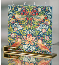 Load image into Gallery viewer, William Morris Strawberry Thief decorative unscented handmade candle
