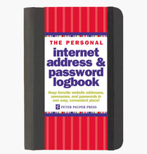 Load image into Gallery viewer, Personal Internet Address &amp; Password Logbook – Black A–Z Organizer
