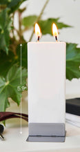 Load image into Gallery viewer, Unscented drip free flat candle made in Lithuania
