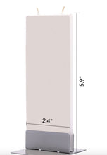 Load image into Gallery viewer, Measurements of flat candle
