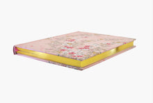 Load image into Gallery viewer, Cherry Blossoms Journal hardcover writing journal featuring pink floral cover with gold foil accents and gilded page edges
