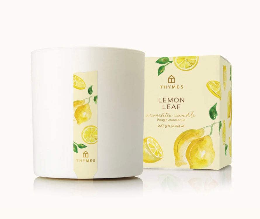 Lemon Leaf Poured Candle – Citrus & Floral Scented Home Fragrance