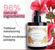 Load image into Gallery viewer, Rose Geranium Marseille Liquid Soap – Natural &amp; Vegan
