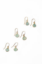 Load image into Gallery viewer, Set of six Serenity simple chalcedony druzy earrings
