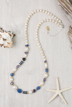 Load image into Gallery viewer, elegant pearl necklace gift for women sterling silver clasp

