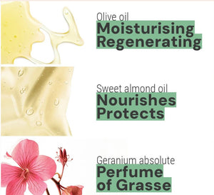 Rose Geranium Hand Cream – Olive & Almond Oil, Vegan