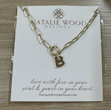 Load image into Gallery viewer, Toggle Initial Necklace by Natalie Wood Designs
