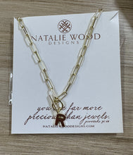 Load image into Gallery viewer, Toggle Initial Necklace by Natalie Wood Designs
