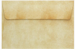 Two-sided lined letter sheets with antique parchment design