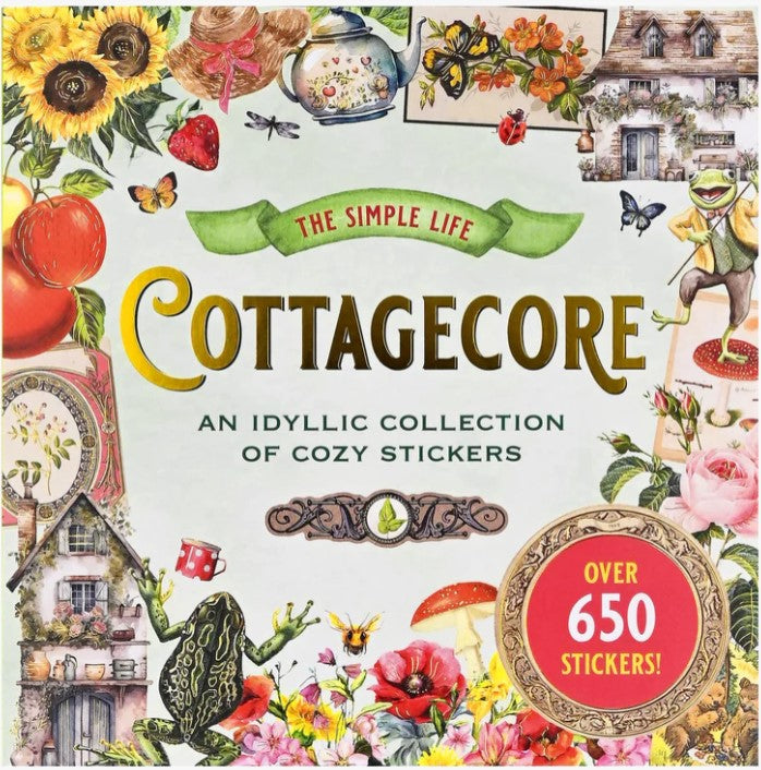 Cottagecore Sticker Book – 650+ Romantic Rustic Sticker