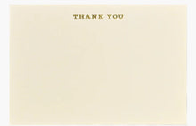 Load image into Gallery viewer, Gold Foil Thank You Cards – 25 Elegant Correspondence Cards
