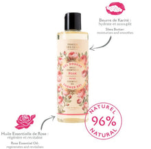 Load image into Gallery viewer, Natural Rose Shower Gel with Shea Oil – Moisturizing, SLS-Free, 96% Natural, Made in France
