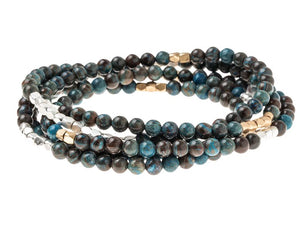 Blue Sky Jasper Gemstone Wrap Jewelry – Confidence and Perseverance