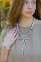 Load image into Gallery viewer, handmade pearl necklace long length layering jewelry
