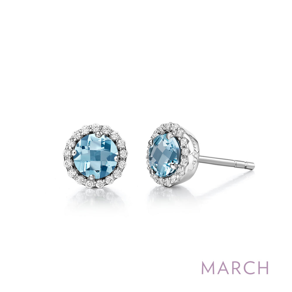 Aquamarine Earrings, March Birthstone