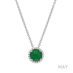 Emerald Necklace, May Birthstone