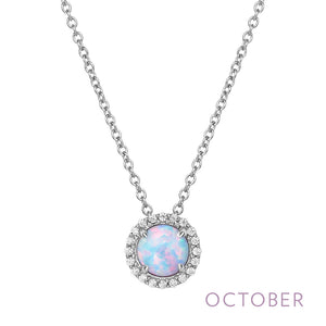 Opal Necklace, October Birthstone