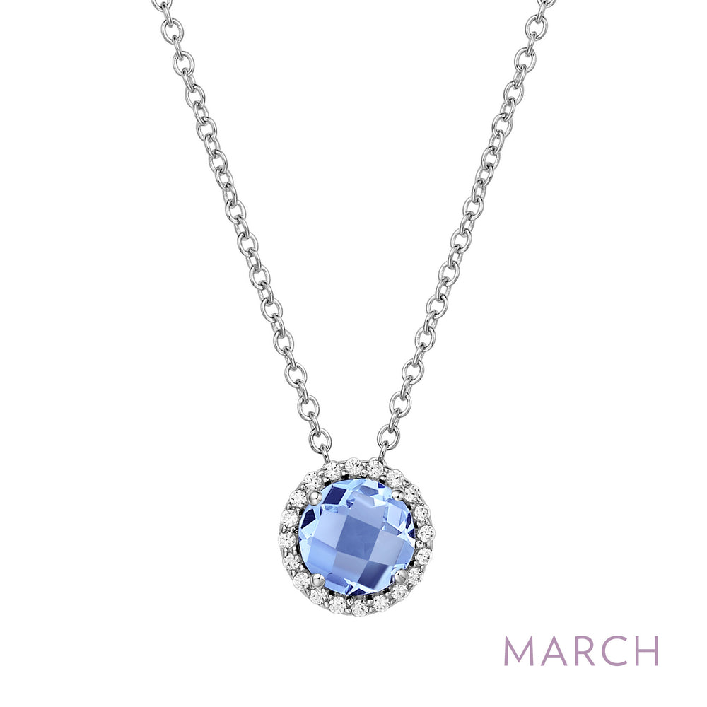 Aquamarine Necklace, March Birthstone