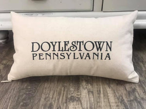 City + State Pillow - Custom Made