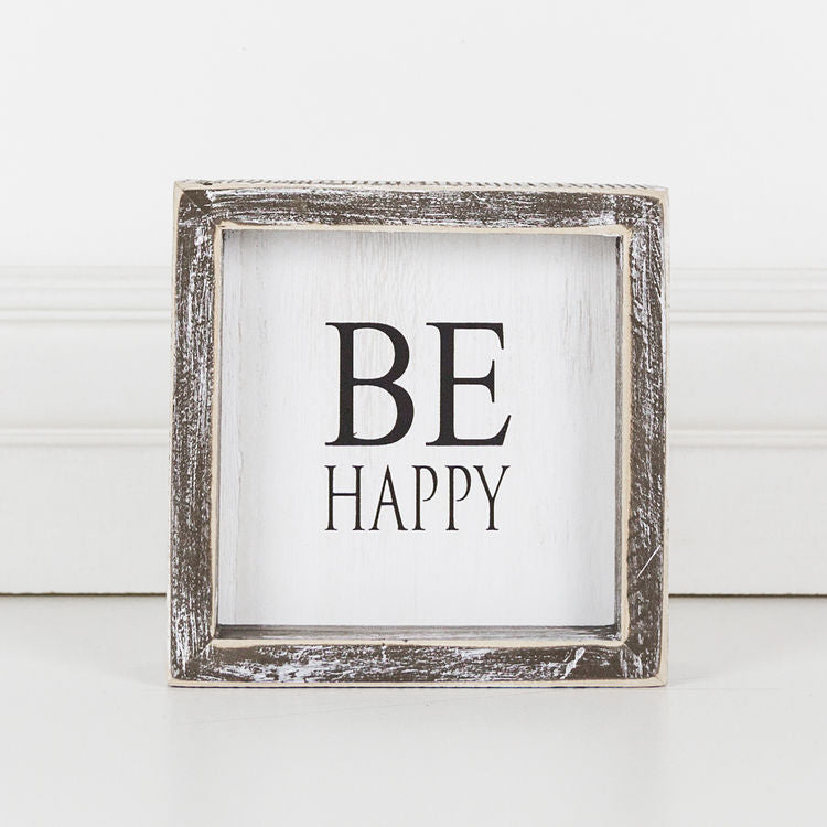 Be Happy, Framed Sign